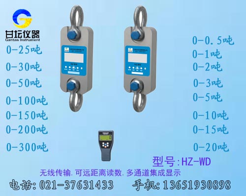 HZ-WD​-1000KN多通道无线测力计.多个数据总和观看​